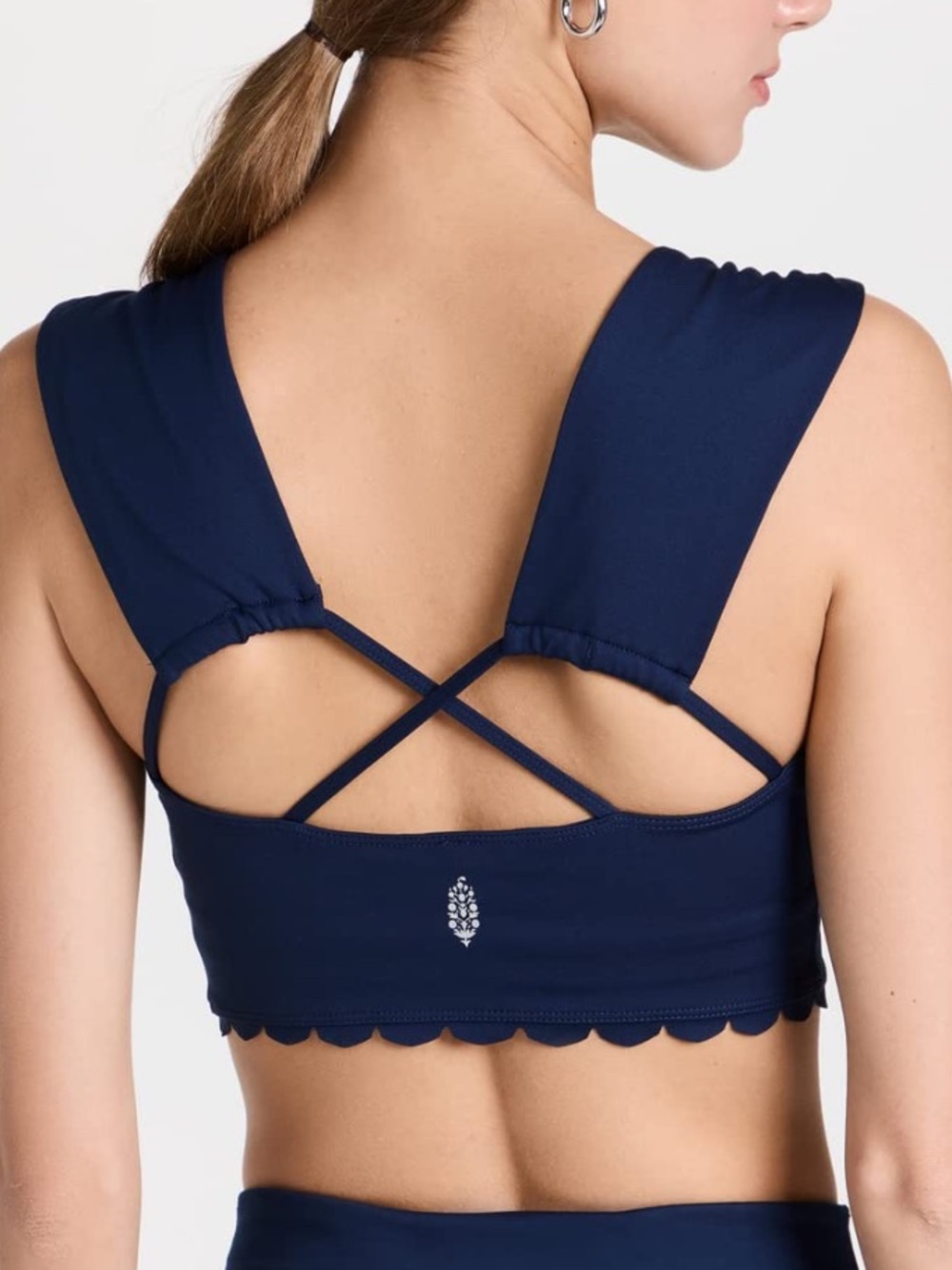 Free People Movement Navy Blue Suns Out Cami Shirt